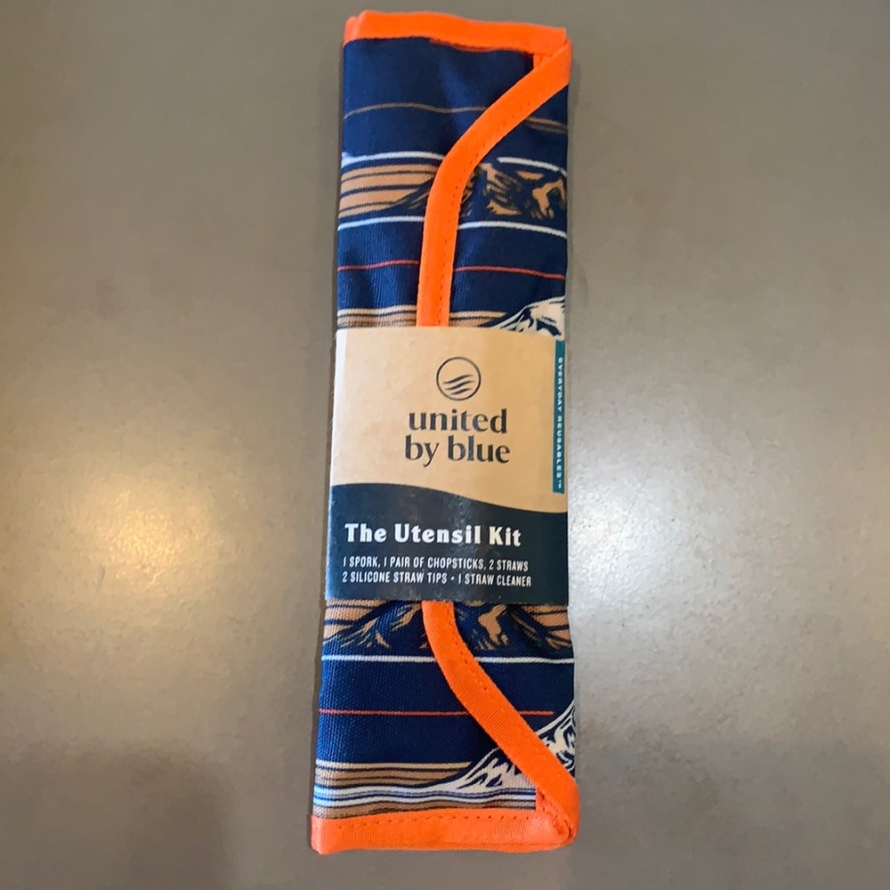 UNITED BY BLUE, The Utensil Kit, Camping Reusable Utensils, NEW